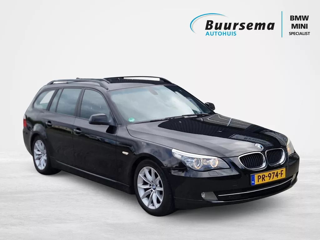 BMW 5 Serie Touring 520d Corporate Lease | Naviagtie Proffesional | Goed onderhouden | Bluetooth Tel | Zwartehemel